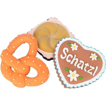 Oktoberfest Leberkassemmel, Brezn, Schatz, Latex, 12-16cm