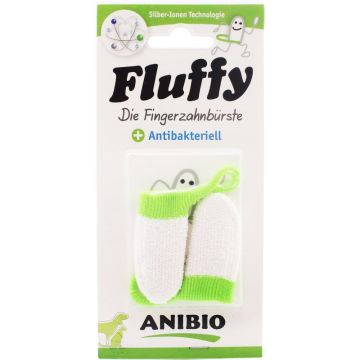 Anibio FLUFFY Fingerzahnbürste 2er Pack