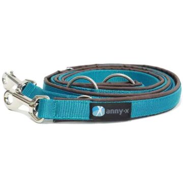 Anny-x Führleine Classic Bolt Fun, 3m, braun/petrol