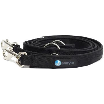 Anny-x Führleine Classic Bolt Fun, 3m, schwarz/schwarz