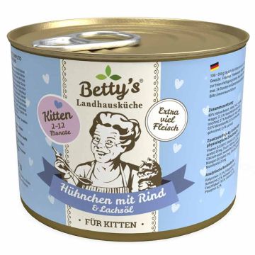 Betty's Landhausküche Dose Kitten Hühnchen + Rind 200g