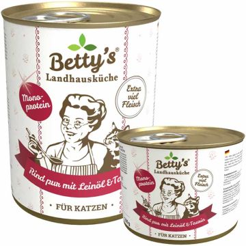 Betty's Landhausküche Dose Rind pur mit Leinöl