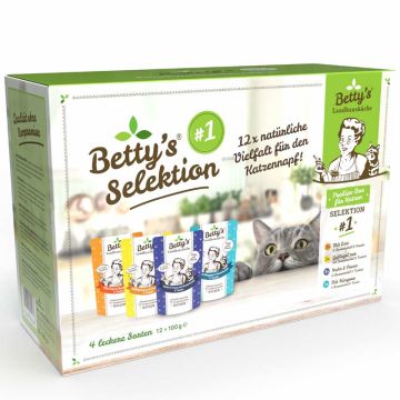 Betty's Landhausküche Katze Selektion Nr.1 12 x 100g