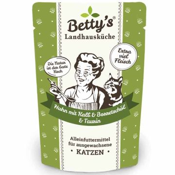 Betty's Landhausküche Pouch Huhn, Kalb + Borretschöl 100g