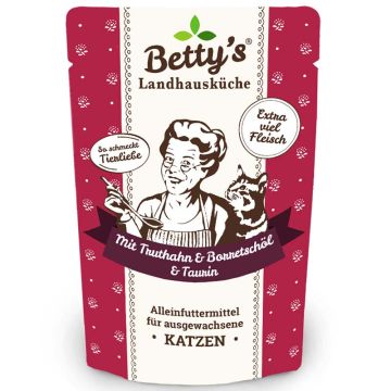 Betty's Landhausküche Pouch Truthahn + Borretschöl 100g