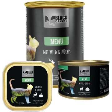Black Canyon Katze Menü mit Wild und Kürbis