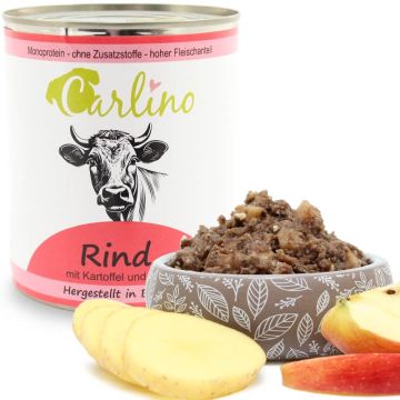 Carlino Menü - Rind mit Kartoffel und Apfel