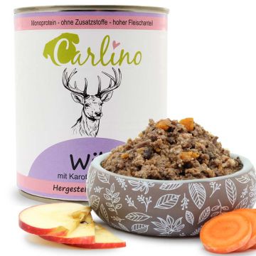 Carlino Menü - Wild mit Karotte und Apfel