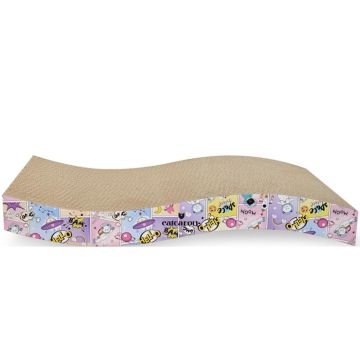 Catcarou Kratzbrett Wave Small cartoon 45x21x7 cm