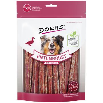 Dokas Dog Snack Entenbrust in Streifen 250g