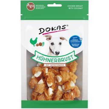 Dokas Dog Snack Hühnerbrust mit Kokosnuss 60g
