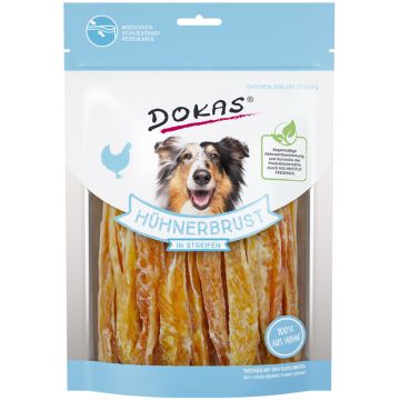 Dokas Dog Snack Hühnerbrust in Streifen 250g