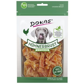 Dokas Dog Snack Hühnerbrust in Stückchen 70g