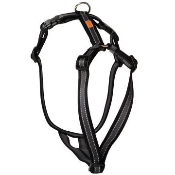 Feltmann Kreuzgeschirr Soft Grip, schwarz-silber