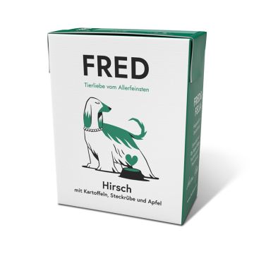FRED Hirsch mit Kartoffeln + Steckrübe