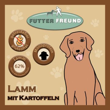 Futterfreund Trockenfutter Lamm + Kartoffeln