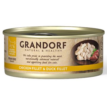 Grandorf Katze Dose Hühnerbrust + Entenfilet 70g