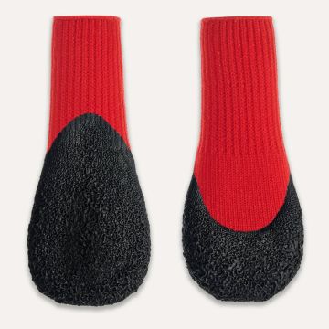 Goo-eez Dog Boots Lites, 4 Stück, rot/schwarz