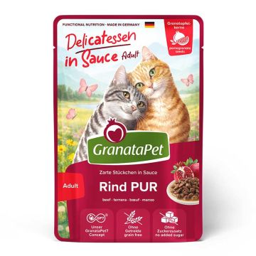 GranataPetKatze DeliCATessen in Sauce Rind PUR 100g