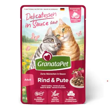 GranataPetKatze DeliCATessen in Sauce Rind + Pute 100g