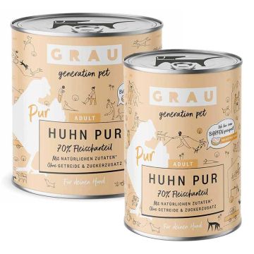 Grau Hund Adult Huhn Pur