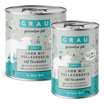 Grau Hund Adult Lamm mit Vollkornreis