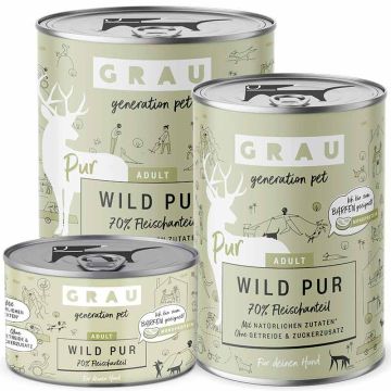Grau Hund Adult Wild Pur