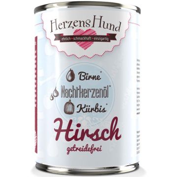 HerzensHund Hirsch mit Kürbis -getreidefrei-