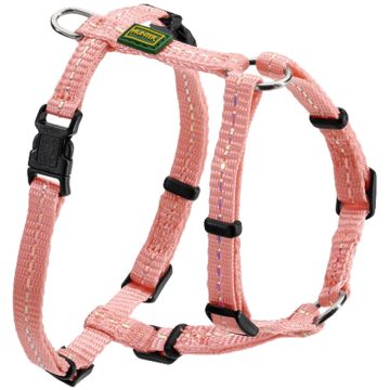 Hunter Geschirr Tripoli, Nylon, reflektierend, hellrosa
