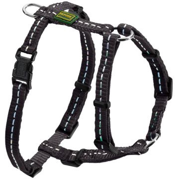 Hunter Geschirr Tripoli, Nylon, reflektierend, schwarz