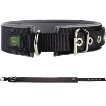 Hunter Halsband Neopren Reflect, schwarz/grau