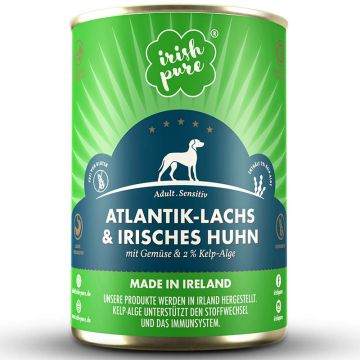 Irish Pure Dose Atlantik-Lachs + Irisches Huhn Adult 390g