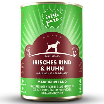 Irish Pure Dose Irisches Rind + Huhn Adult 390g