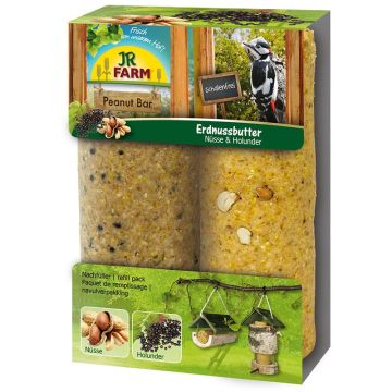 JR Farm Peanut Bar 2er-Pack Nüsse+Holunder 700g