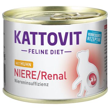 Kattovit Dose Niere/Renal mit Huhn 185g