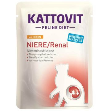 Kattovit Pouch Niere/Renal mit Huhn 85g