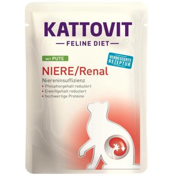 Kattovit Pouch Niere/Renal mit Pute 85g