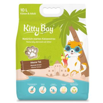 Kitty Bay Katzenstreu Meow Tai - Maniok braun 10 Liter Kitty Bay Katzenstreu Meow Tai - Maniok braun 10 Liter