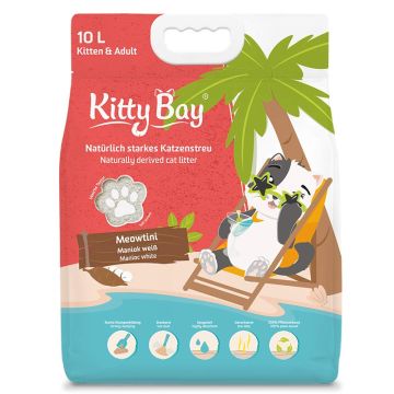 Kitty Bay Katzenstreu Meowtini - Maniok weiß 10 Liter Kitty Bay Katzenstreu Meowtini - Maniok weiß 10 Liter