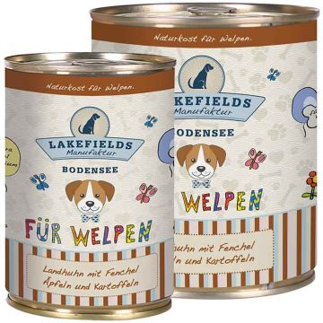 Lakefields Dosenfleisch-Menü Welpen Huhn