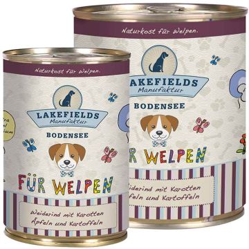 Lakefields Dosenfleisch-Menü Welpen Rind