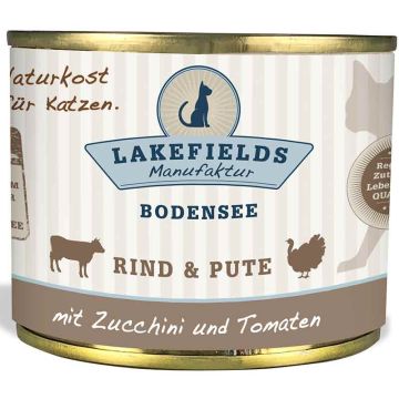 Lakefields Katze Dosenfleisch-Menü Rind und Pute 200g