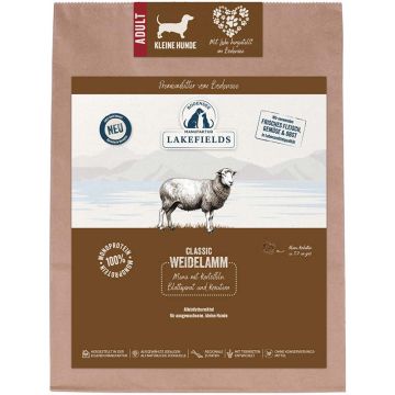Lakefields Trockenfleisch-Menü kleine Hunde Lamm 1 kg