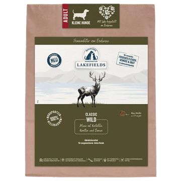 Lakefields Trockenfleisch-Menü kleine Hunde Wild 1 kg