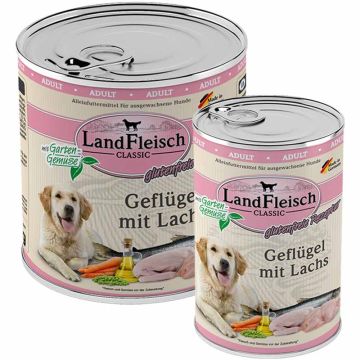 Landfleisch pur Geflügel mit Lachs