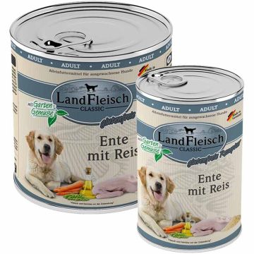 Landfleisch pur Ente mit Reis