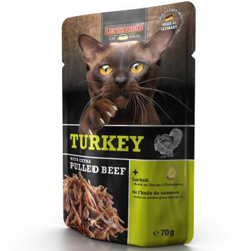 Leonardo Pouch Turkey + extra pulled Beef 70g