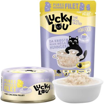 Lucky Lou Extrafood Hühnerfilet in Broth