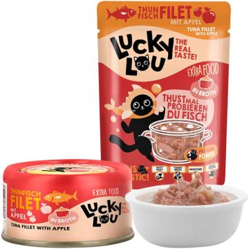 Lucky Lou Extrafood Thunfisch mit Apfel in Broth