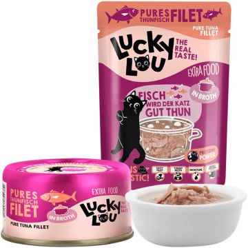 Lucky Lou Extrafood Thunfischfilet in Broth